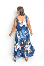 Load image into Gallery viewer, On The Sand Dress - Blue Leaves