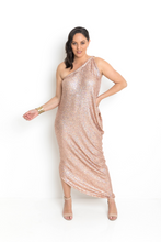 Load image into Gallery viewer, Ess Dress Long - Blush Sequins
