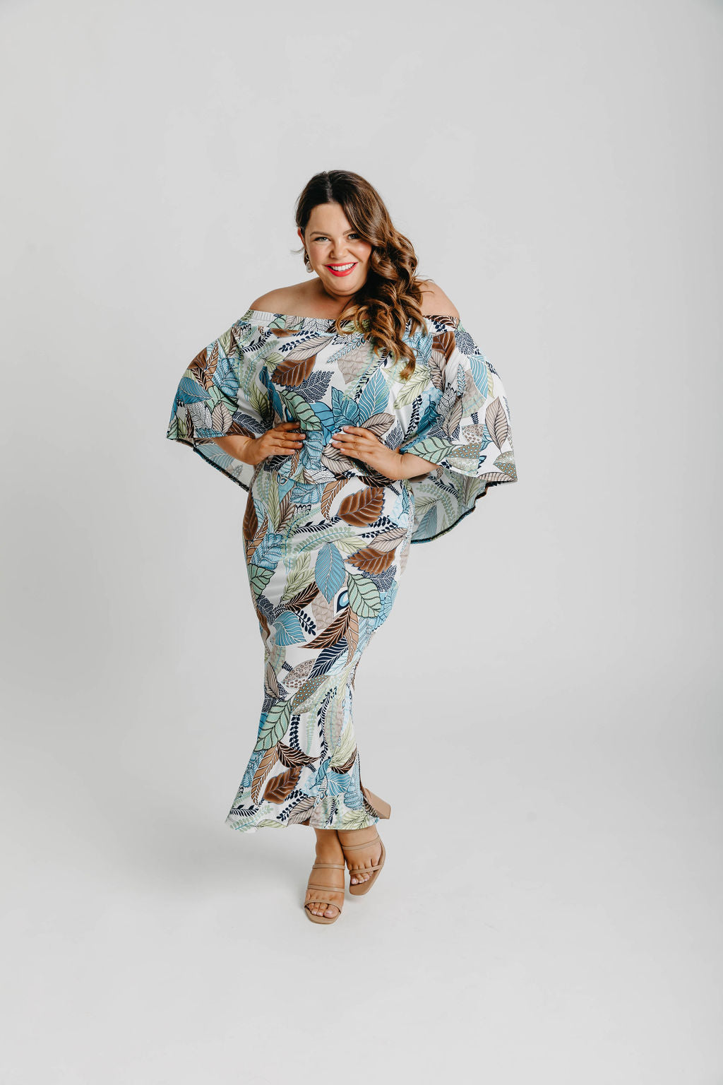 OVER 70% OFF No Shade Here Dress Long - Wild Leaf